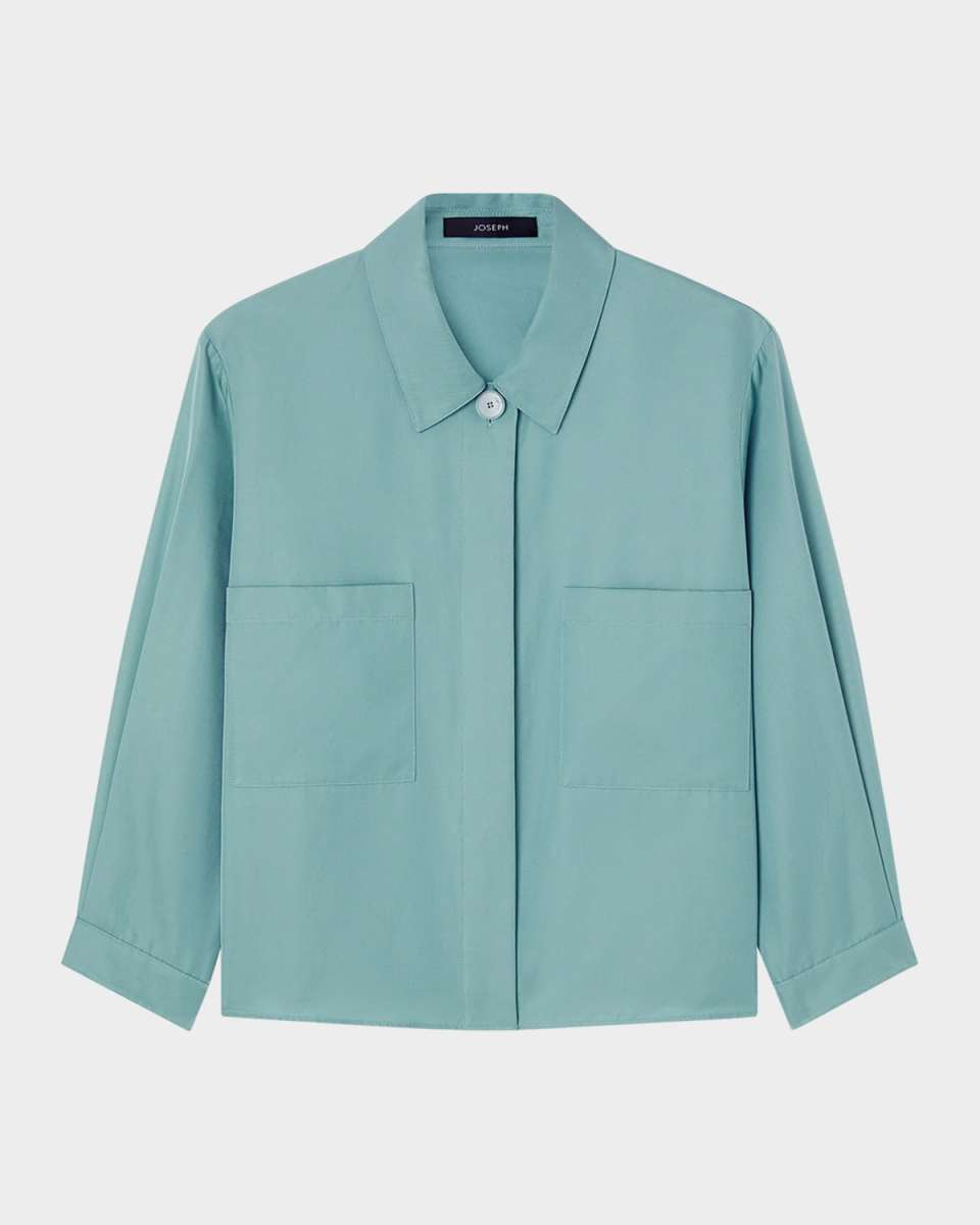 Satie Boxy Silk-Cotton Shirt